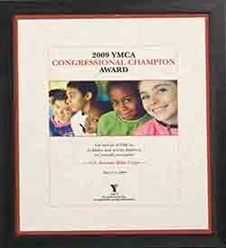 2009 YMCA Congressional Champion Award